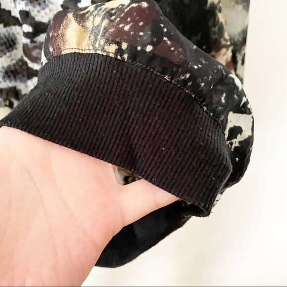 CAbi Snake skin sheer long sleeves top SMALL - Picture 3 of 8